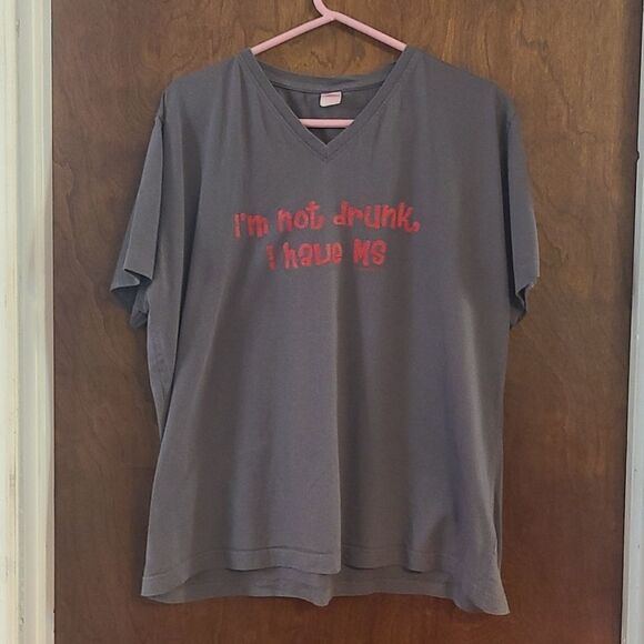 Ladie's/Women's Grey Short Sleeved 2XL Tee Shirt - Picture 1 of 5